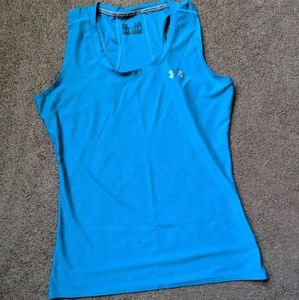 Blue Under Armor heat gear tank top